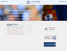 Tablet Screenshot of causareal.pt